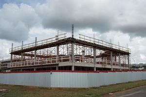 brasilia, df, brasil, marcha 16, 2023 construção do uma Novo comercial edifícios dentro noroeste brasilia, também conhecido como setor noroeste foto