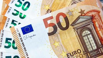 euro nota de banco dinheiro EUR, moeda do a europeu União, 50. euros foto