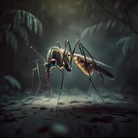 mosquito. ai gerado foto