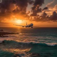 Tempo para descansar às mar. verão período de férias conceito. pronto para viagem e relaxamento. foto