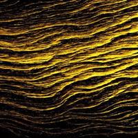 abstrato dourado fundo brilhos cheio de curvas linha com textura, generativo arte de ai foto