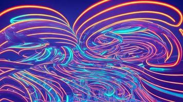 abstrato futurista brilhando néon complexo fio linha , generativo arte de ai foto