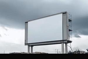 outdoor em branco para cartaz de publicidade ao ar livre foto