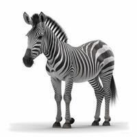 zebra Preto e branco ai gerado foto