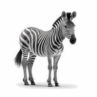 zebra Preto e branco ai gerado foto