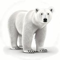 polar Urso ilustração ai gerado foto