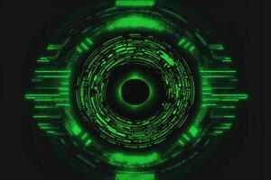 ai gerado binário código 0 0 1 cyber tecnologia em Sombrio verde fundo. foto