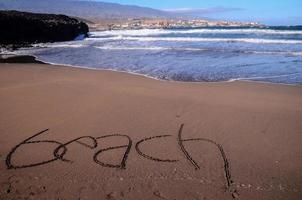 de praia em tenerife, canário ilhas foto