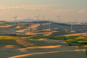 vista de steptoe butte na região de palouse, estado de washington, eua foto