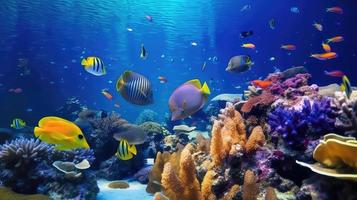 animais do a embaixo da agua mar mundo. ecossistema. colorida tropical peixe. foto