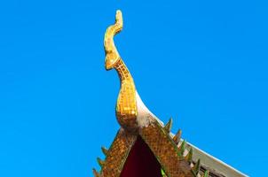 empena cobertura têmpora tailandês arquitetura ,norte Tailândia foto