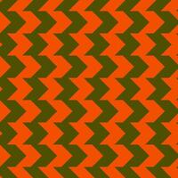 clássico Oliva verde e laranja divisa desatado padronizar. desatado zig zag padronizar fundo. regular textura fundo. adequado para poster, folheto, folheto, pano de fundo, cartão. foto