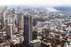 Bangkok, Tailândia , dezembro 07, 2018, a Visão do Bangkok cidade a partir de rei poder Mahanakhon construção arranha-céu dentro a central do Bangkok, tailândia. foto