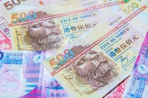 hong kong dólar moeda foto