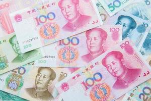 chinês moeda rmb foto