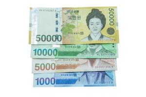 sul coreano Ganhou moeda foto