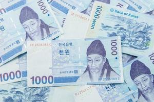 sul coreano Ganhou moeda foto