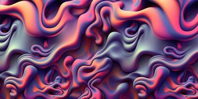 colorida fluindo ondas e fluxos. ai gerado abstrato fundo foto