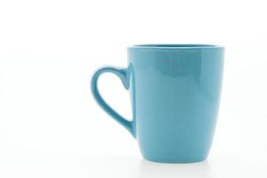 xícara de café ou caneca de café vazia foto