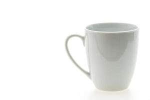 xícara de café ou caneca de café vazia foto