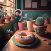 rosquinha ilustração ai gerado foto