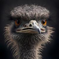 avestruz ilustração ai gerado foto