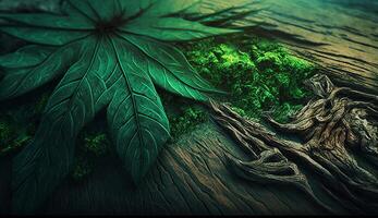 astuto texturas a partir de a beleza do folhas ai generativo foto
