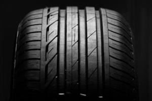 close-up de um pneu