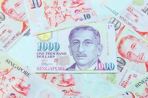 moeda de cingapura dólar foto
