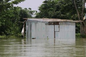 a rural áreas do Bangladesh visto muito lindo durante a inundações foto