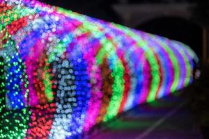 colorida bokeh brilhar desfocado luzes abstrato fundo. foto