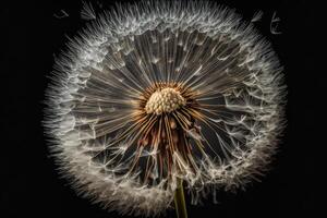 dente de leão flor. ilustração ai generativo foto