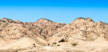 colinas marrons no deserto foto