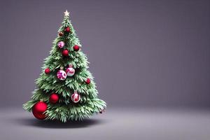 fofo lindo Natal árvore. ai renderizar. foto