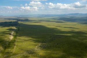 vista aérea do vale da califórnia foto