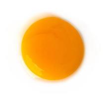 frango ovo isolar em branco fundo foto
