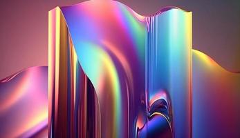 lindo holográfico vítreo gradiente fundo foto