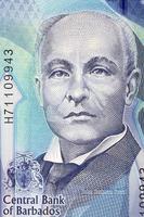 John homem vermelho bovell uma retrato a partir de barbadiana dinheiro foto