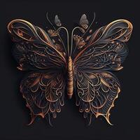 borboletas intrincado linhas criativo imagem generativo ai foto