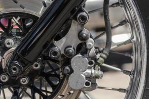 close-up das engrenagens de uma motocicleta