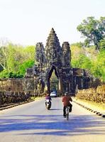 Entrada para Angkor thom Eu estou Camboja foto
