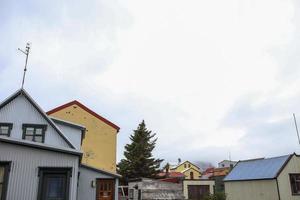 casas em Akureyri, Islândia foto