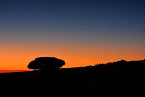 céu colorido ao pôr do sol foto