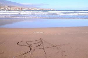 lindo de praia em tenerife foto