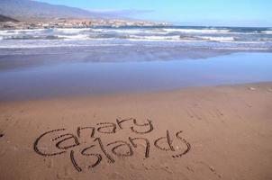 lindo de praia em tenerife foto