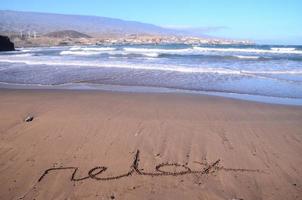 lindo de praia em tenerife foto