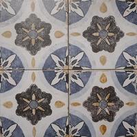 design de azulejos de cozinha espanha retro, mosaico de azulejos de parede retro foto