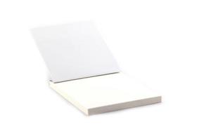 livreto de caderno isolado em um fundo branco foto