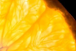 close-up de uma fruta laranja