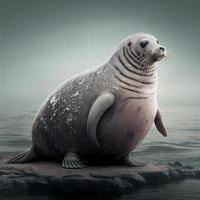 foca ilustração ai gerado foto